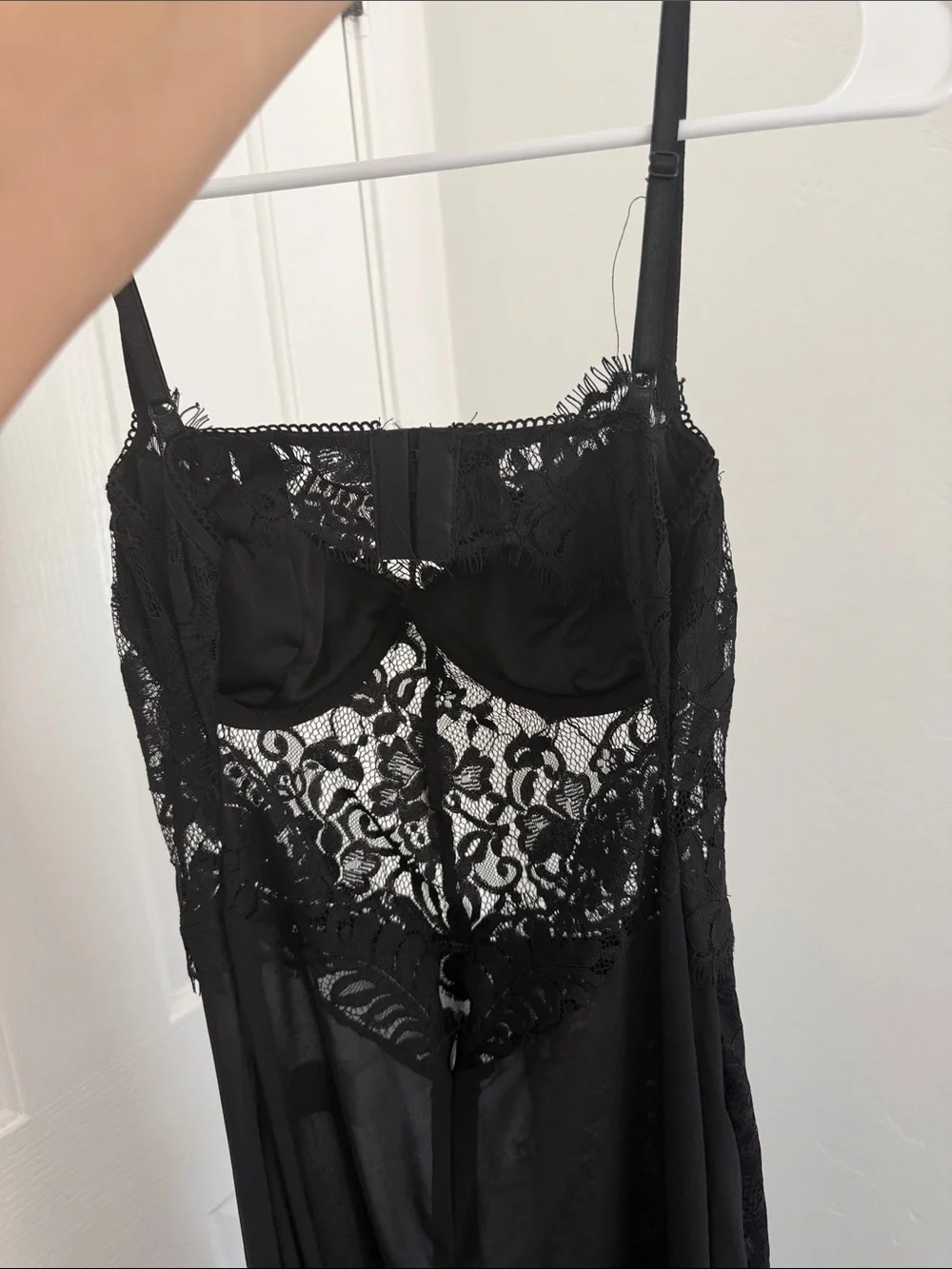 Windsor Black Lace Corset Formal Maxi Dress – XS – NEW